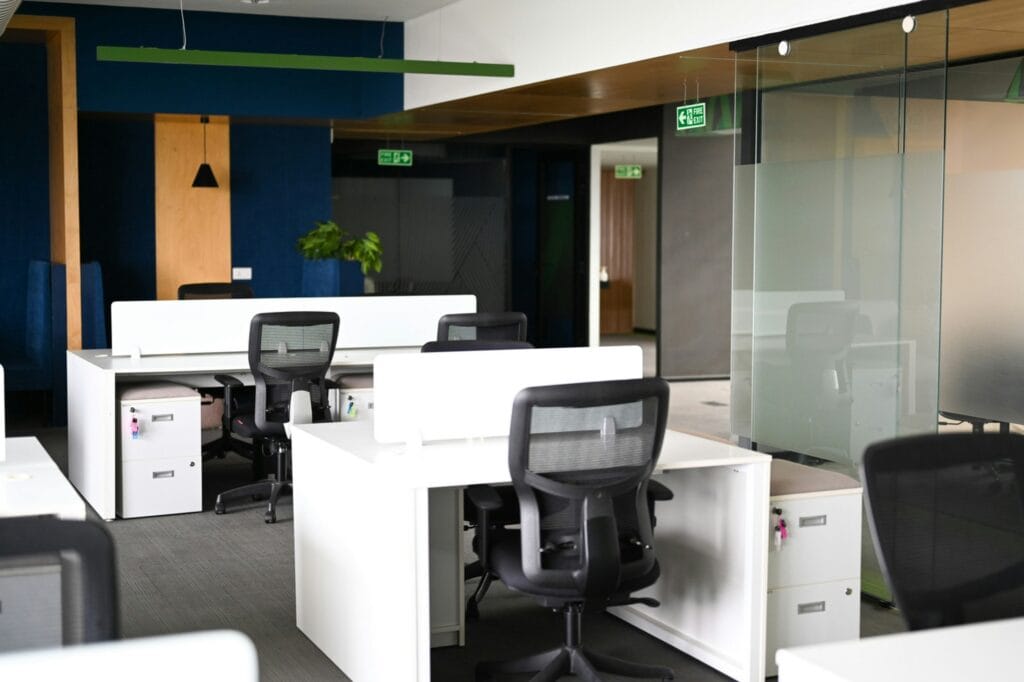 Modern Australian office fit out with commercial furniture selected for a workplace project
